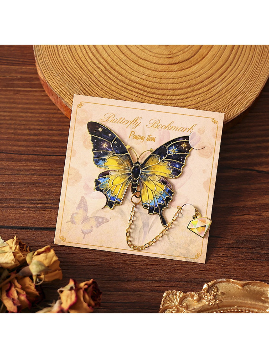 Novellea - Alloy Butterfly Decorative Chain Bookmark Oria & Co