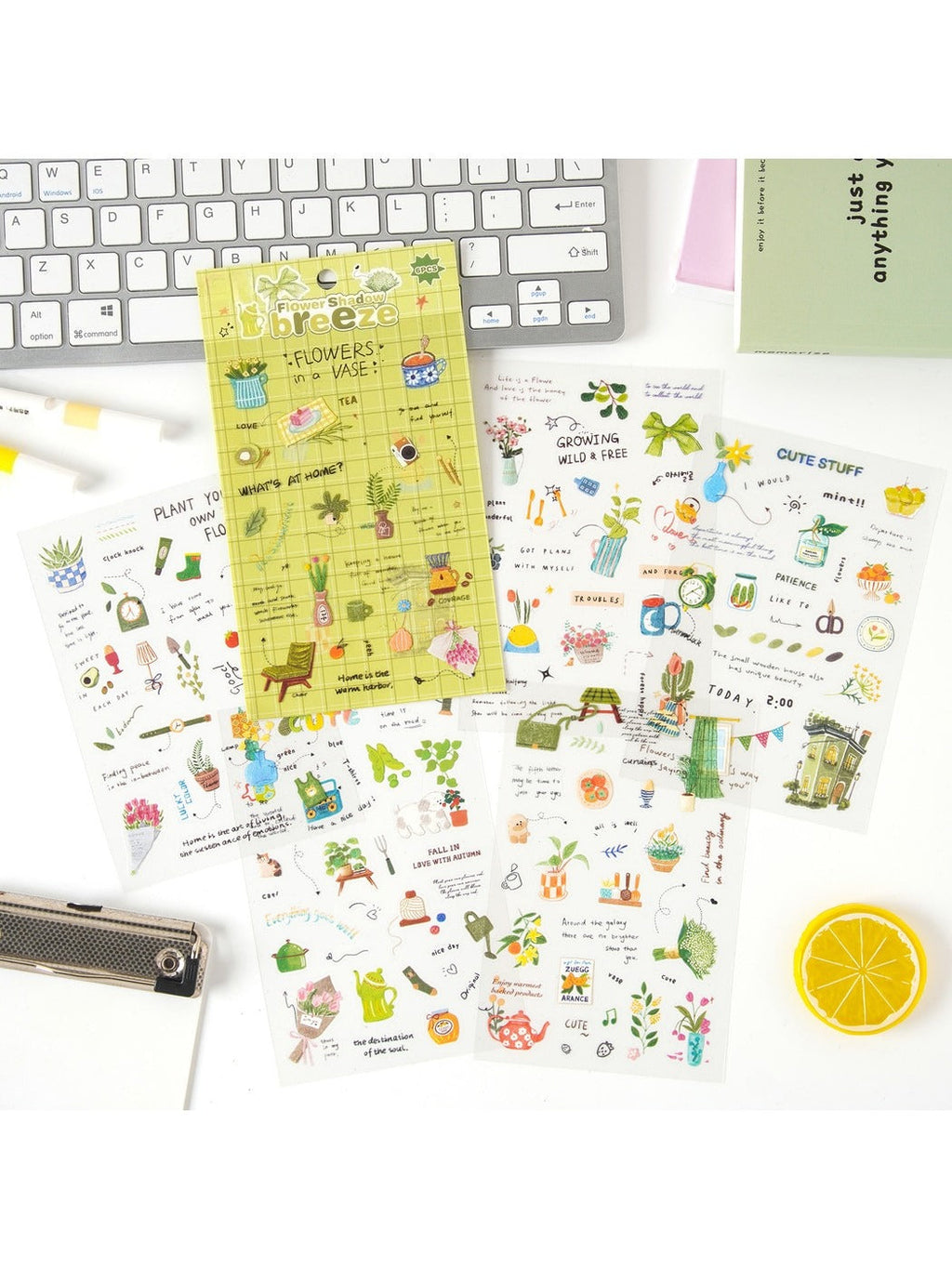 Lunira - Printed Cute Collage Decorative Stickers Pack Oria & Co
