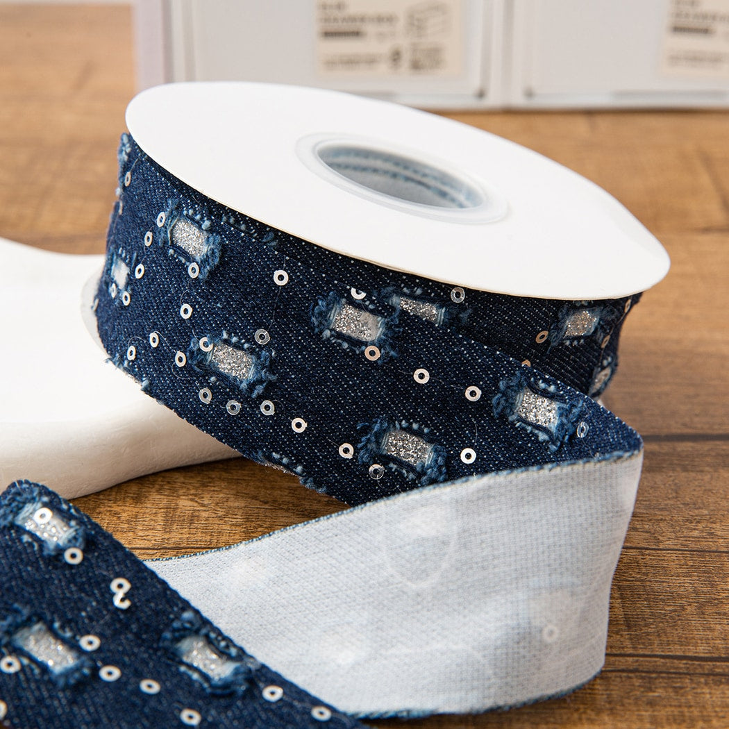 Rivora - DIY Decorative Denim Style Ribbon Trim
