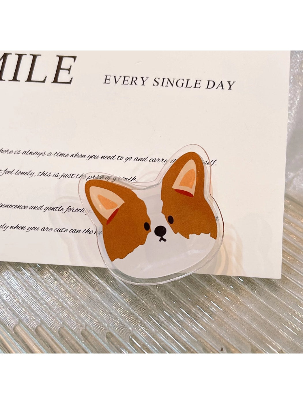 Clemi - Acrylic Animal Face Note and Book Page Planner Clip Oria & Co