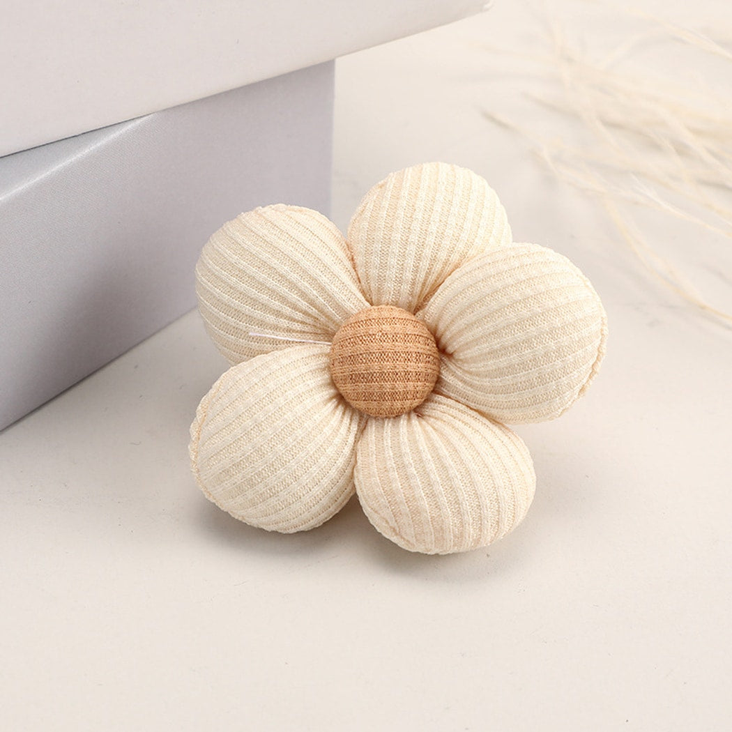 Chivy - DIY Five Petal Ribbed Fabric Flower Accessory