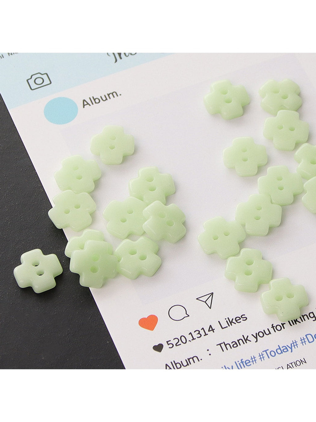 Bunli - Cute 10-Pack Two-Hole Ceramic Buttons Oria & Co