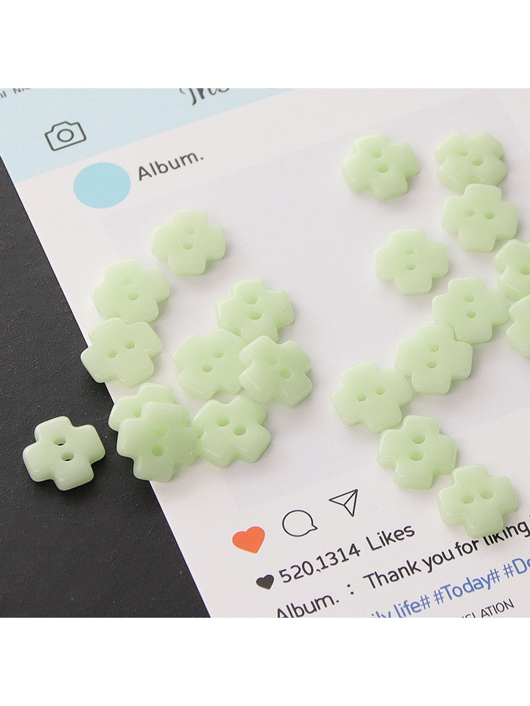 Bunli - Cute 10-Pack Two-Hole Ceramic Buttons Oria & Co