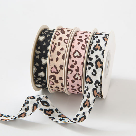 Rivora - DIY Leopard Print Polyester Ribbon