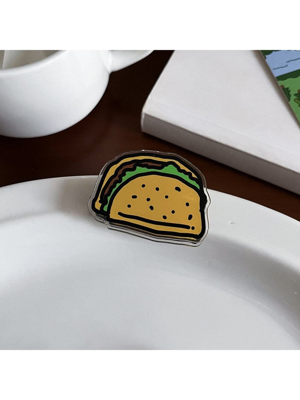 Clemi - Cartoon Food Acrylic Memo Stationery Planner Clip Oria & Co