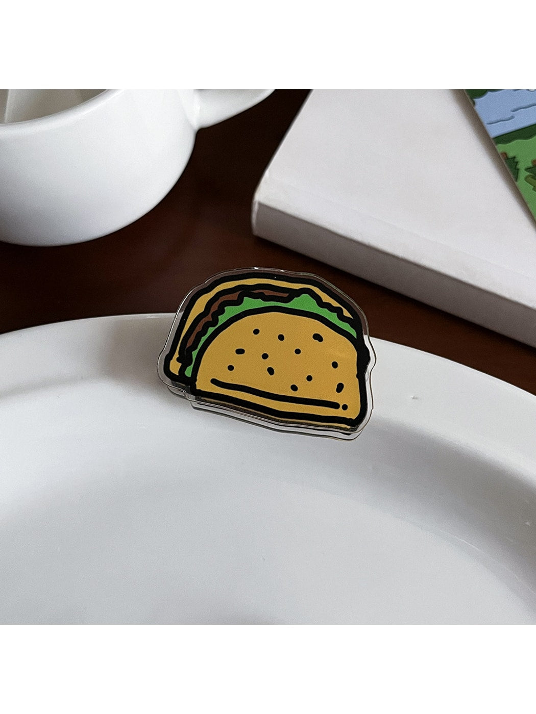 Clemi - Cartoon Food Acrylic Memo Stationery Planner Clip Oria & Co