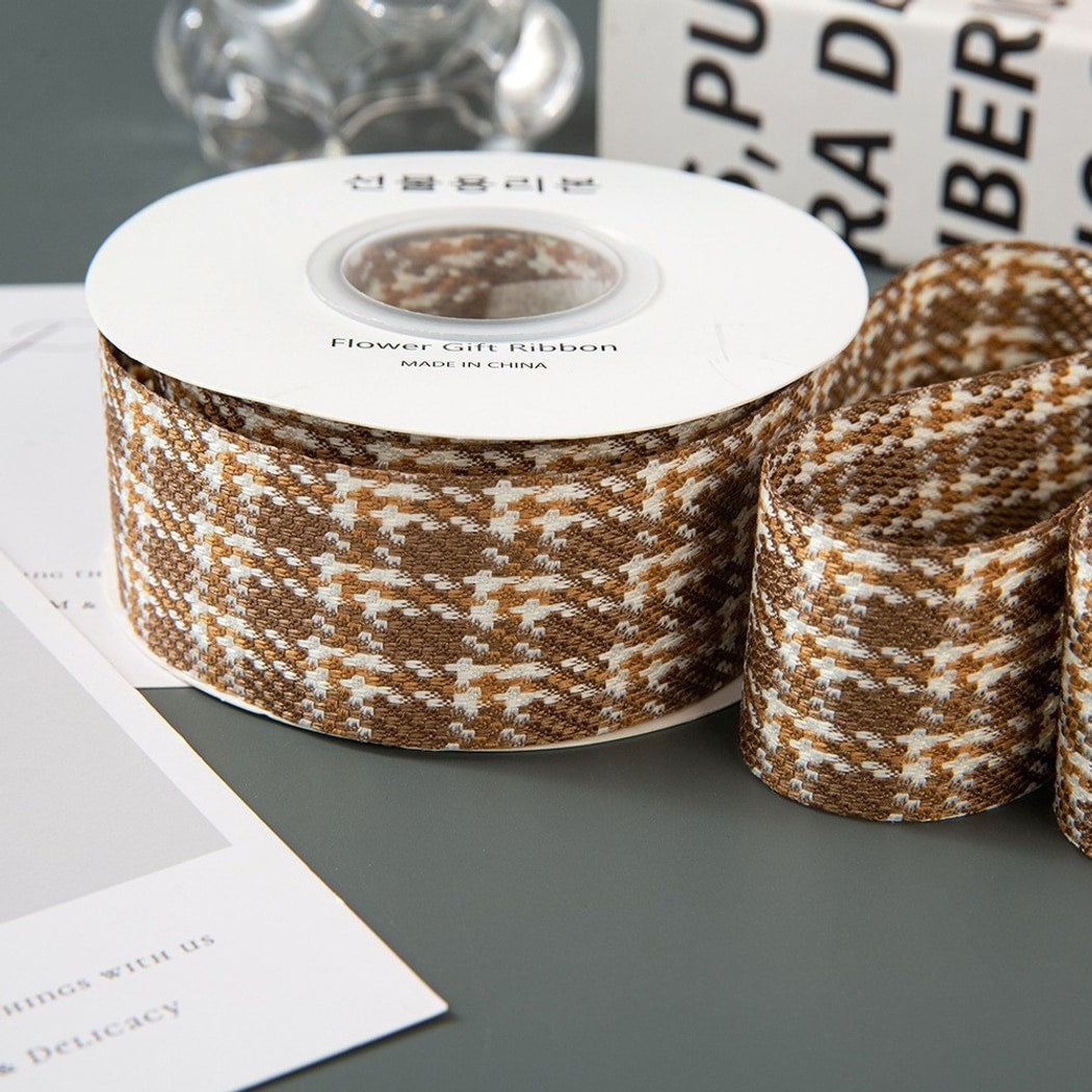 Rivora - DIY Vintage Houndstooth Pattern Ribbon