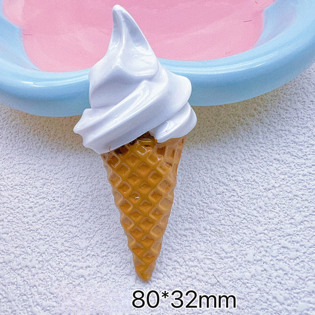 Chivy - DIY Cartoon Ice Cream Cone Plastic Accessory