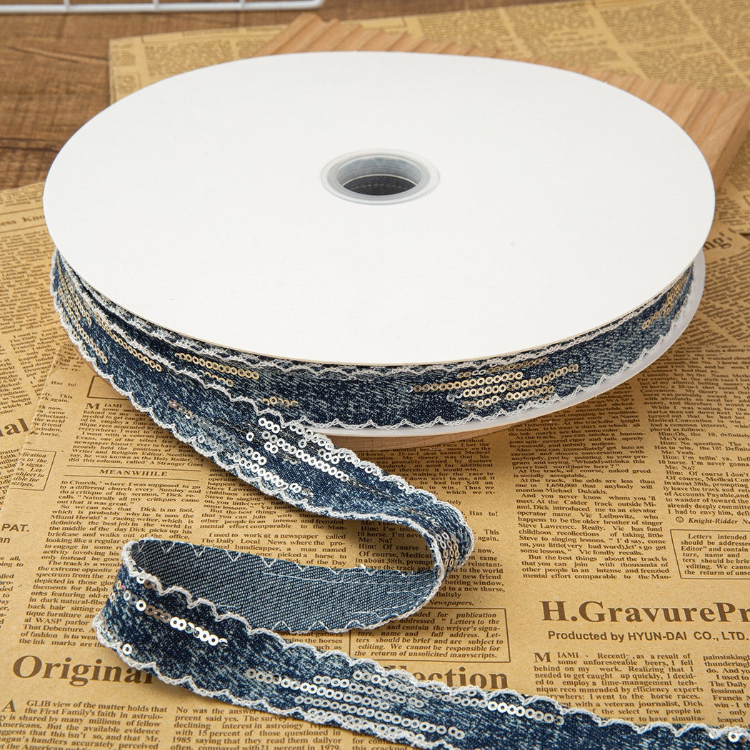 Rivora - DIY Decorative Denim Style Ribbon Trim