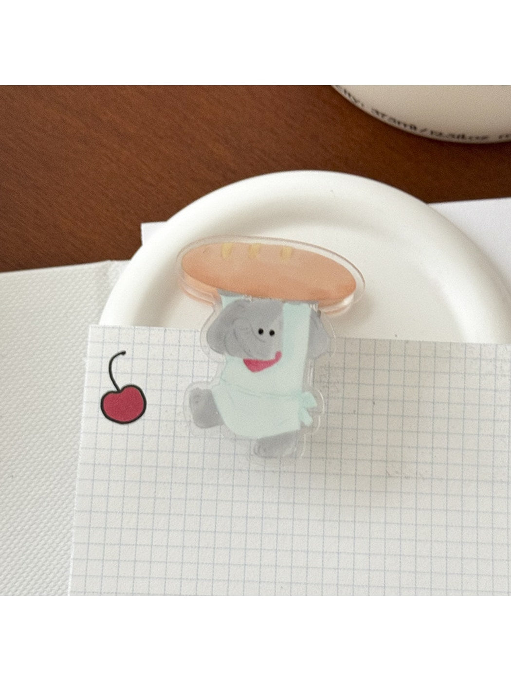 Clemi - Cute Acrylic Cartoon Snack Shape Planner Clip Oria & Co