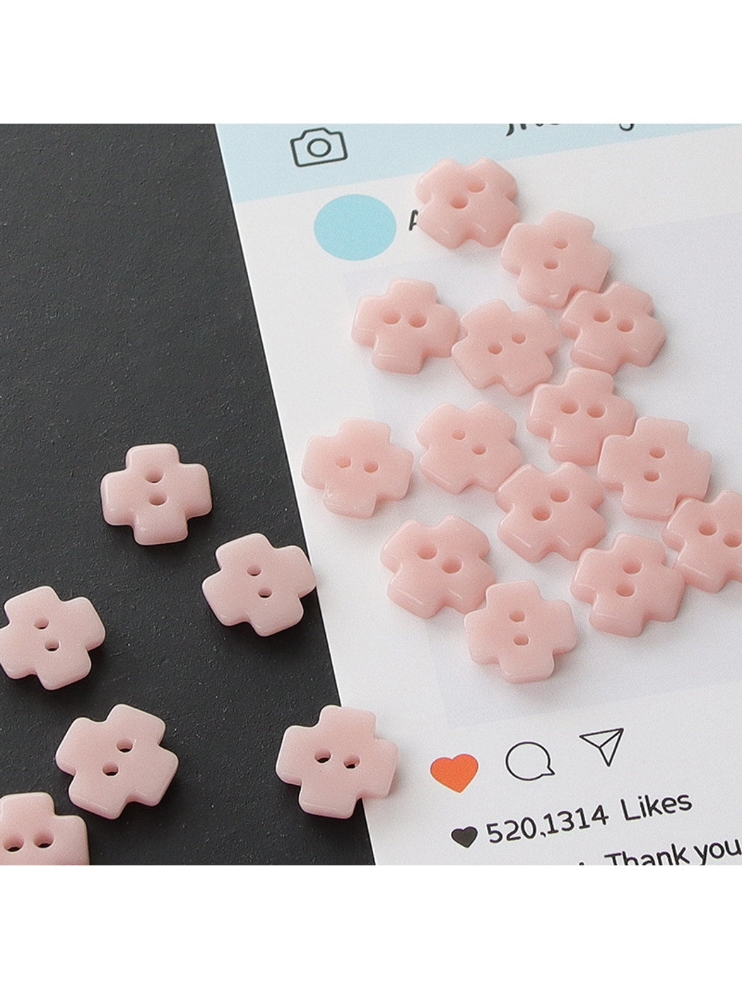 Bunli - Cute 10-Pack Two-Hole Ceramic Buttons Oria & Co
