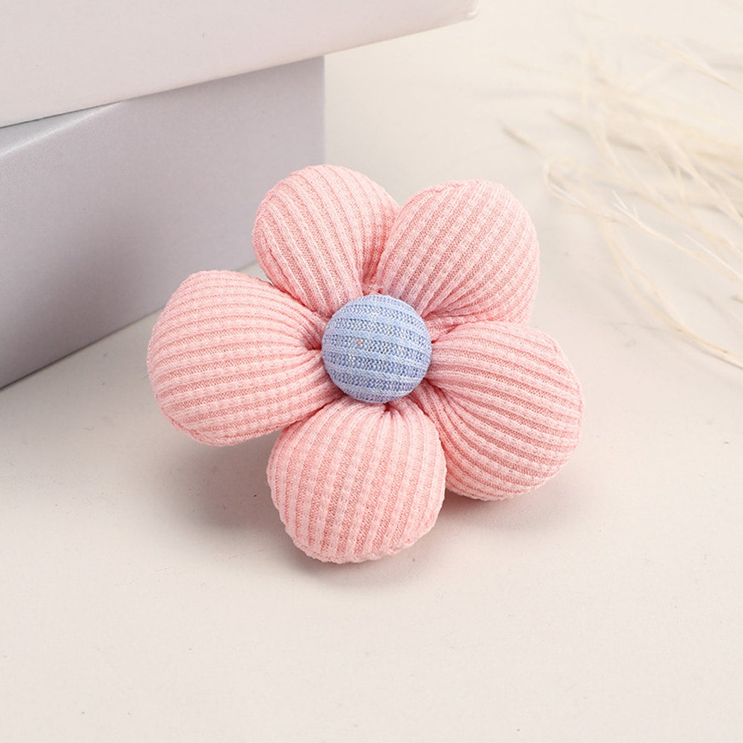 Chivy - DIY Five Petal Ribbed Fabric Flower Accessory
