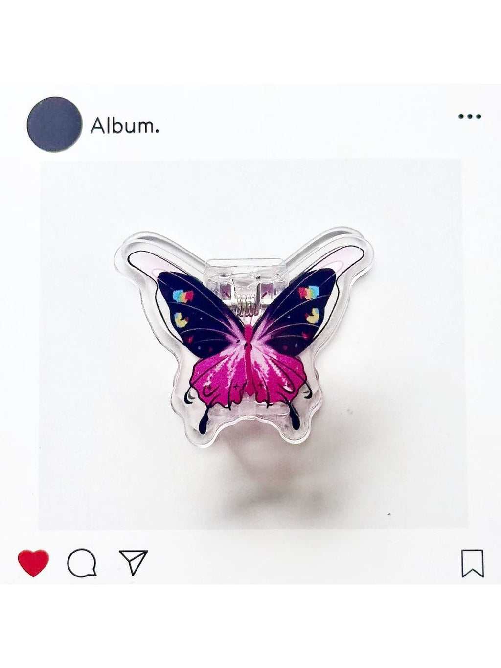 Clemi - Acrylic Butterfly Pattern Standing Planner Clip Oria & Co