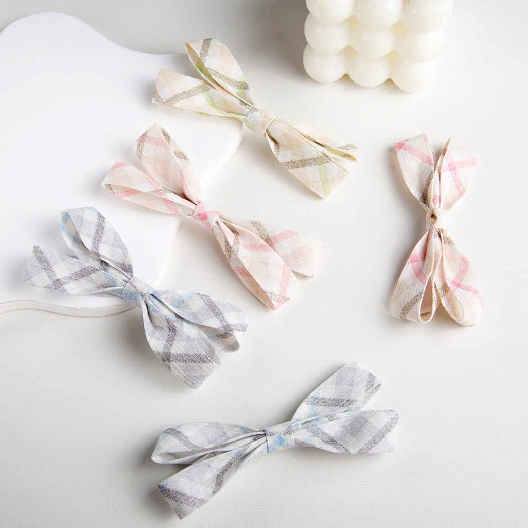 Chivy - Sweet Style Plaid Bow DIY Accessory