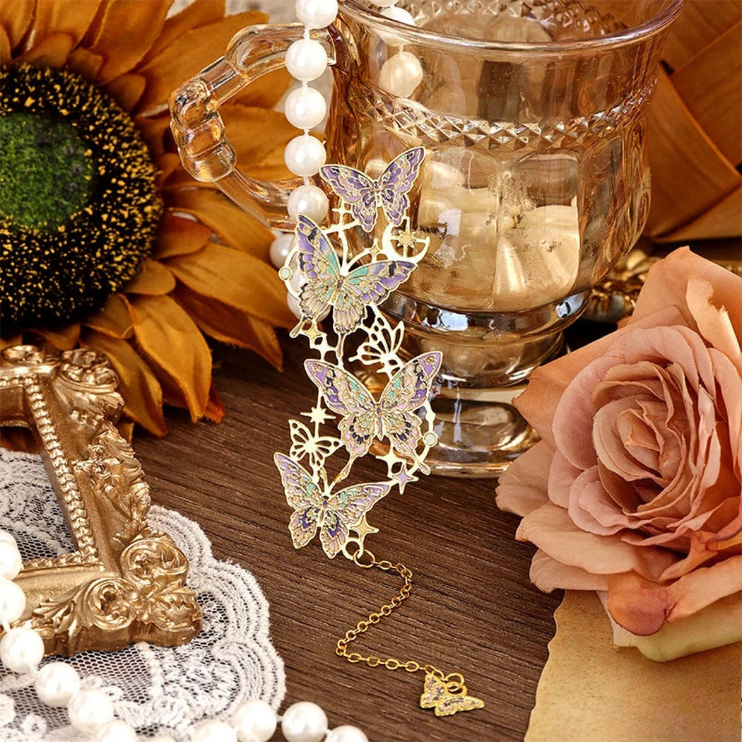 Novellea - Butterfly-Vine Openwork-Charm Bookmark