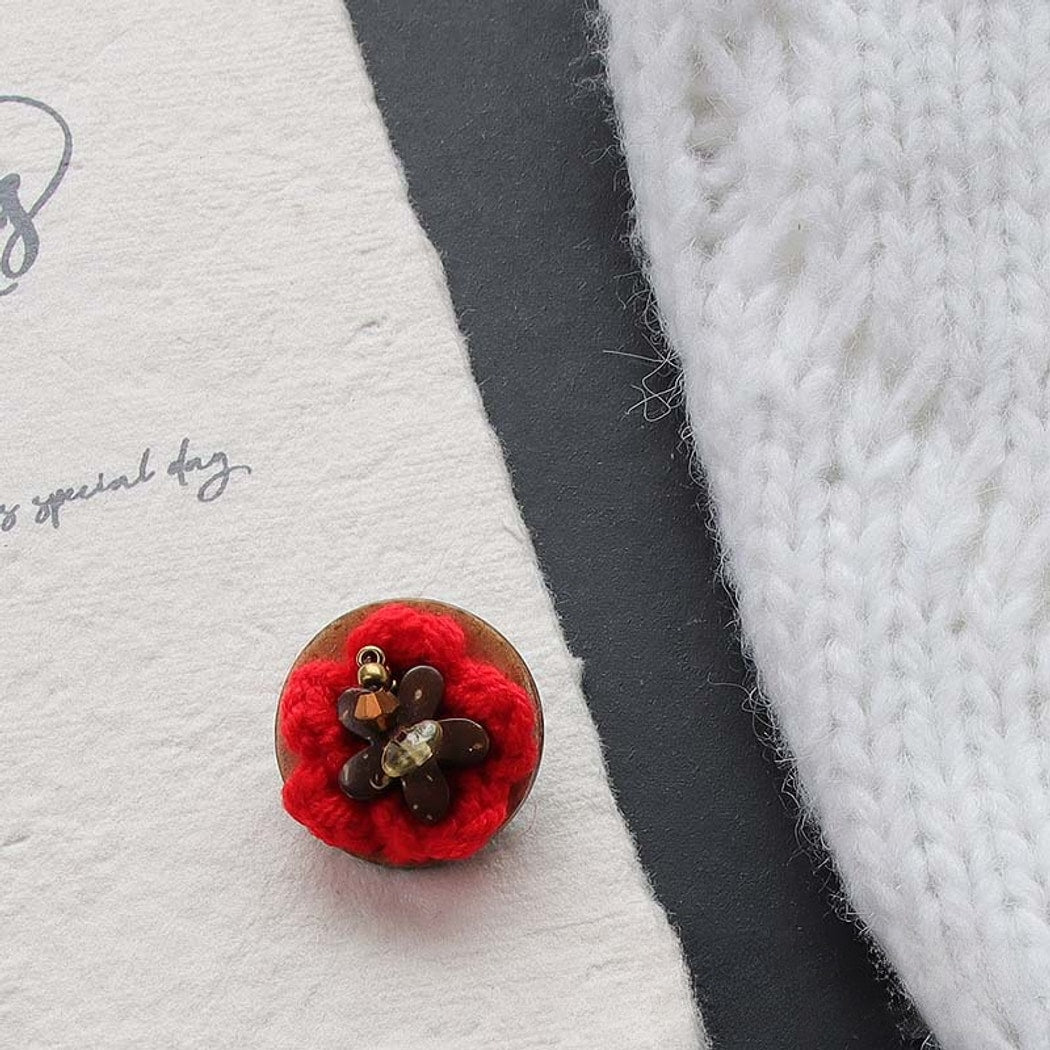 Bunli - DIY 10 Pack Floral Textured 2-Hole Buttons