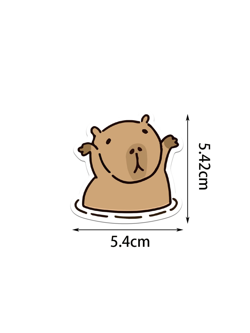 Lunira - 50 Cute Capybara Cartoon Doodle Stickers pack Oria & Co