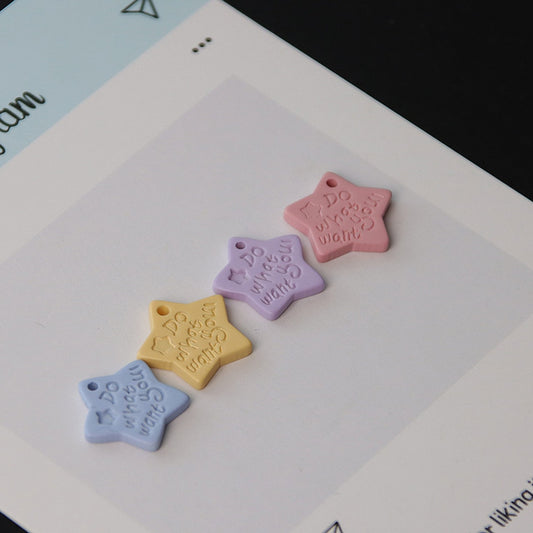 Bunli - DIY 10 Pack Five-Point Star One-Hole Button