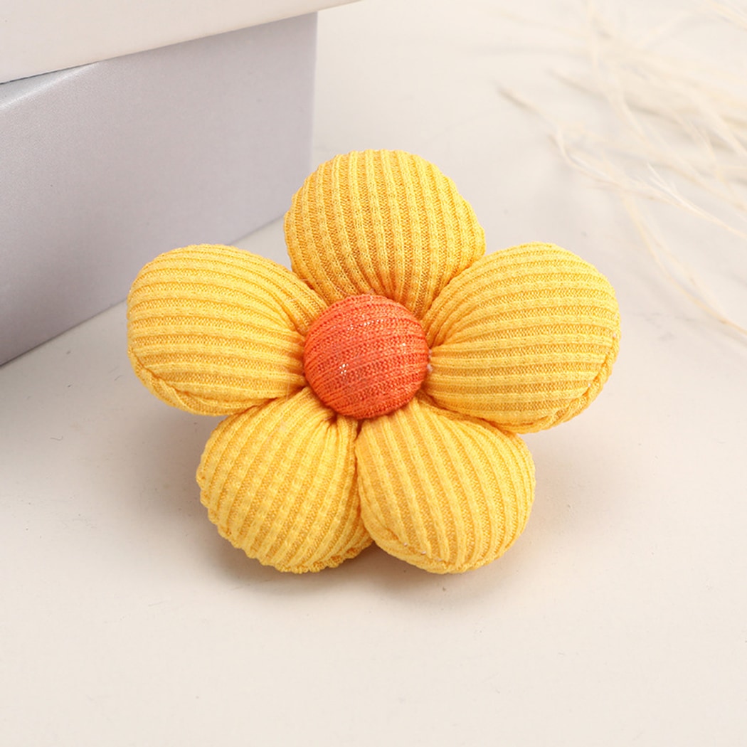 Chivy - DIY Five Petal Ribbed Fabric Flower Accessory