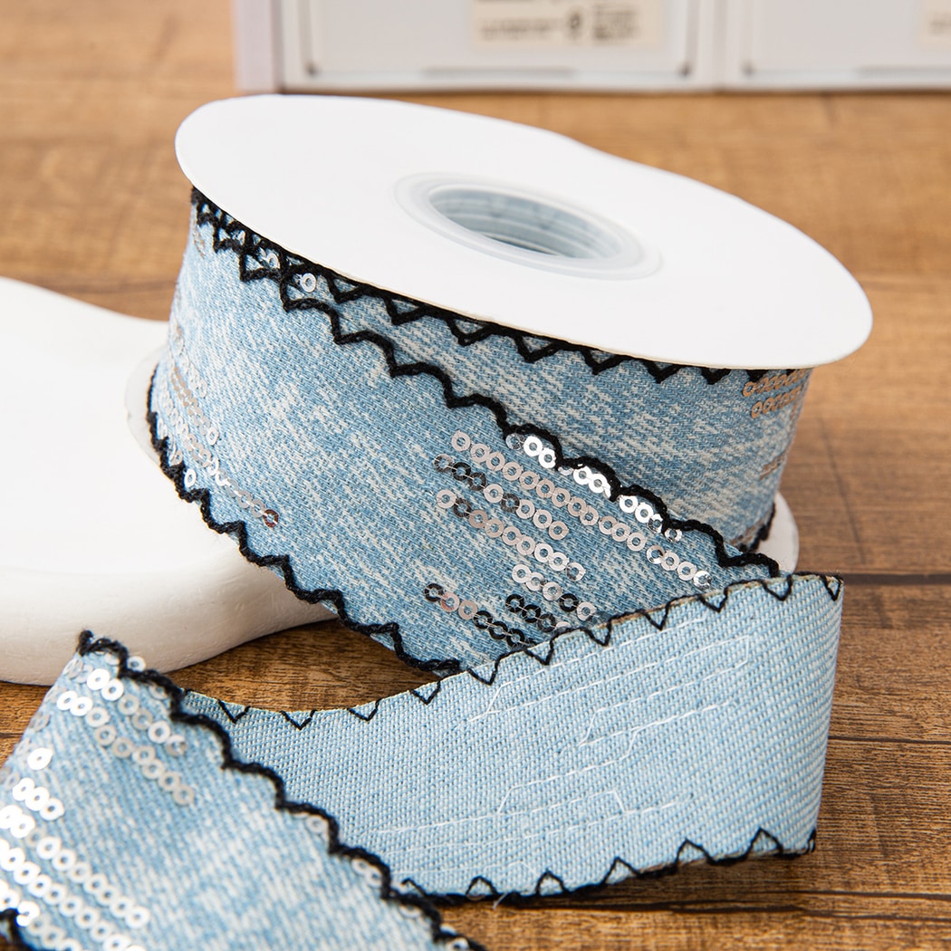 Rivora - DIY Decorative Denim Style Ribbon Trim