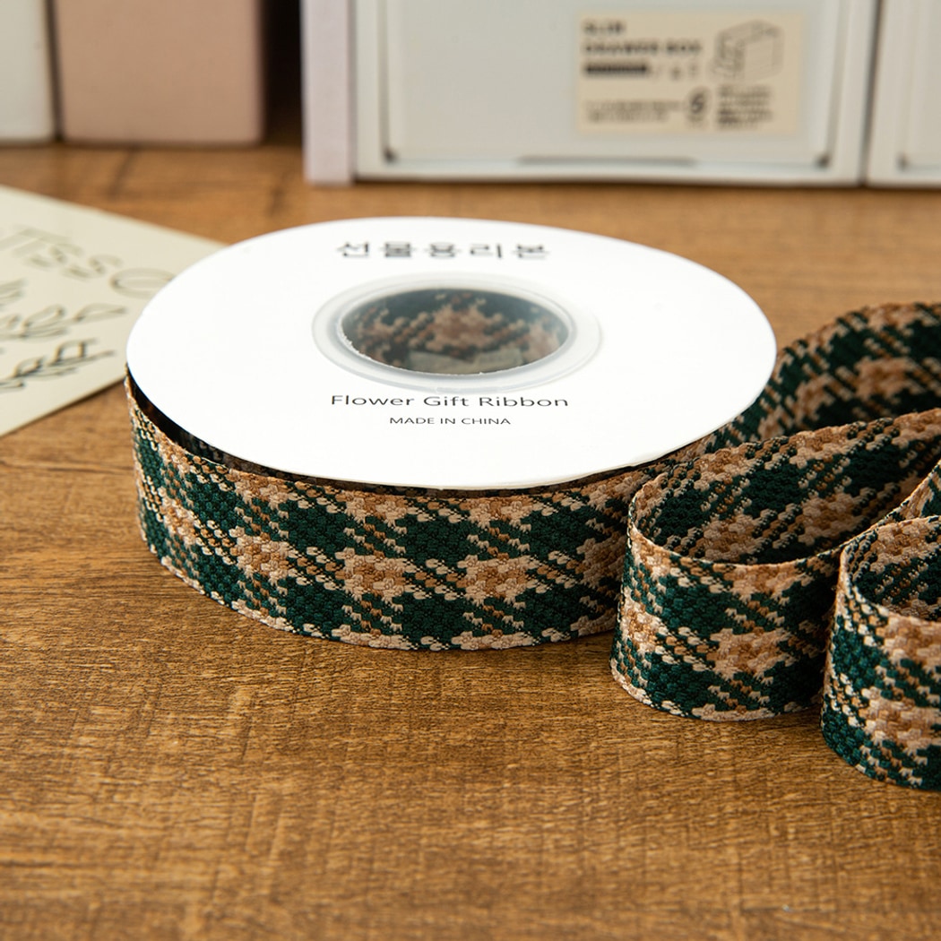 Rivora - DIY Vintage Houndstooth Pattern Ribbon