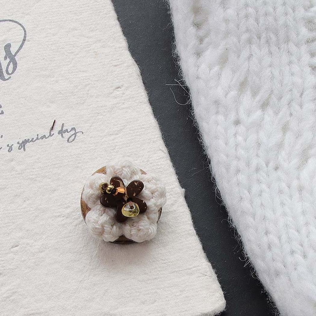 Bunli - DIY 10 Pack Floral Textured 2-Hole Buttons