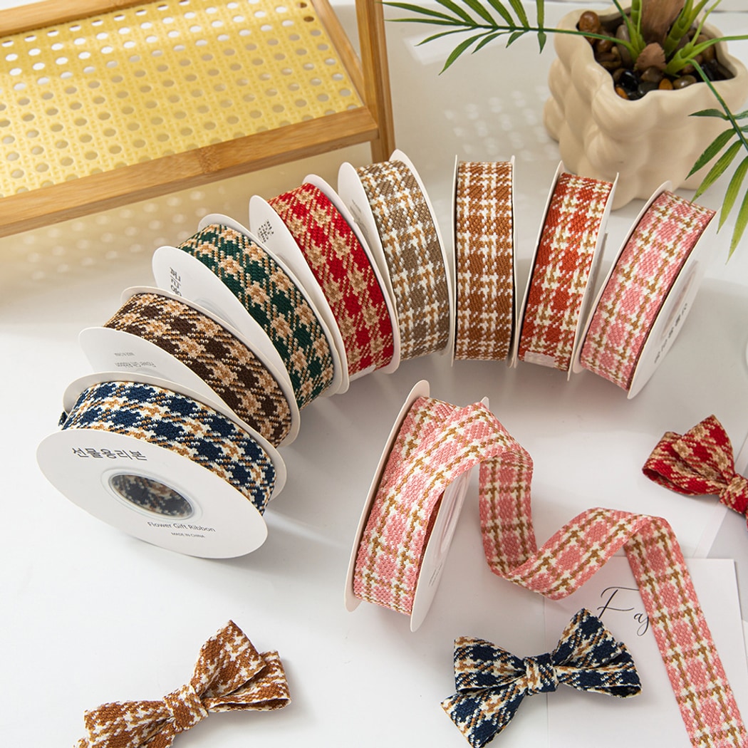 Rivora - DIY Vintage Houndstooth Pattern Ribbon