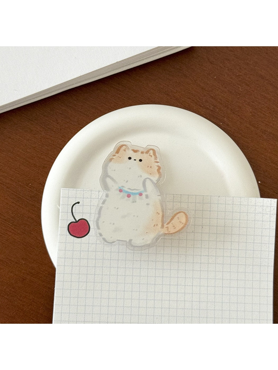 Clemi - Cute Cartoon Cat Acrylic Planner Clip Oria & Co