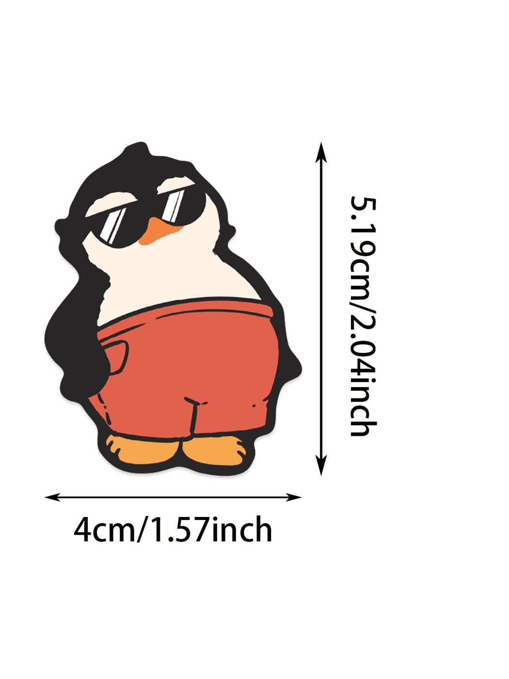 Lunira - 50 Pcs Cute Penguin Doodle Adhesive Stickers pack Oria & Co