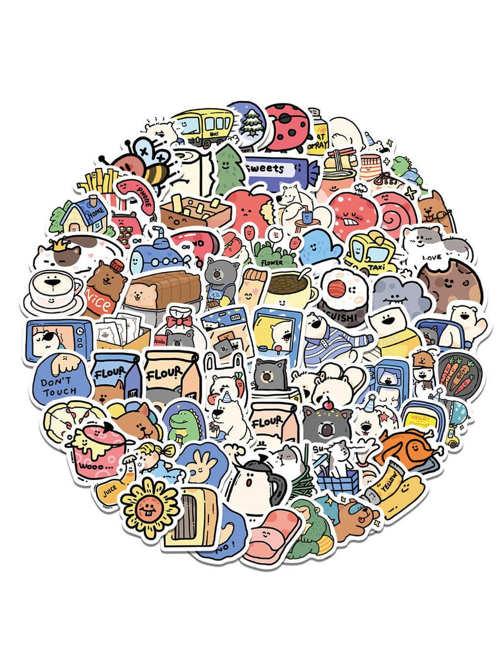 Lunira - Cute Style Animal Themed DIY Adhesive Stickers pack Oria & Co