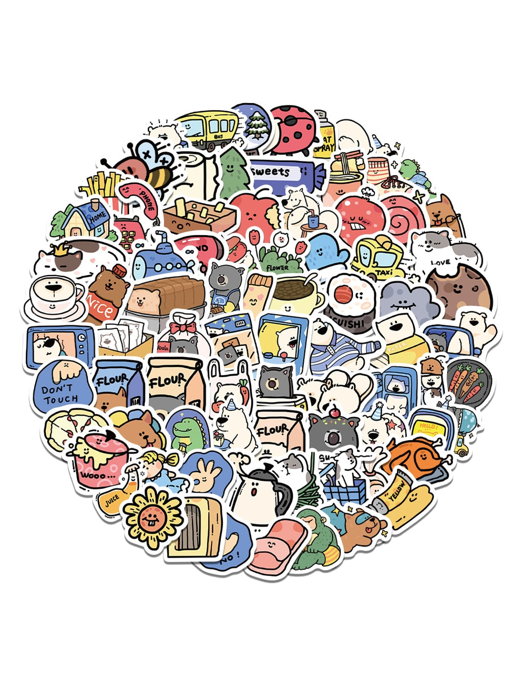 Lunira - Cute Style Animal Themed DIY Adhesive Stickers pack Oria & Co