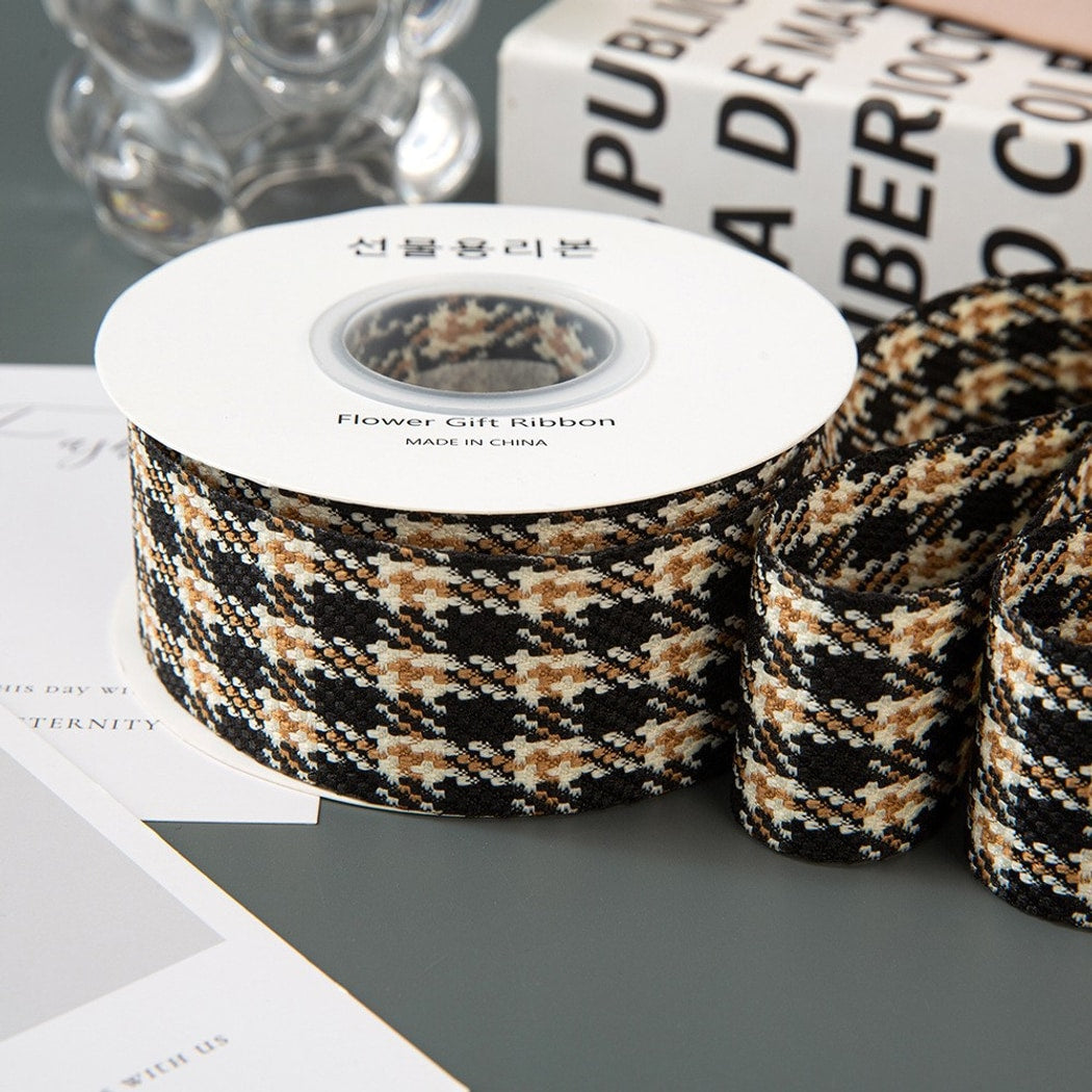 Rivora - DIY Vintage Houndstooth Pattern Ribbon