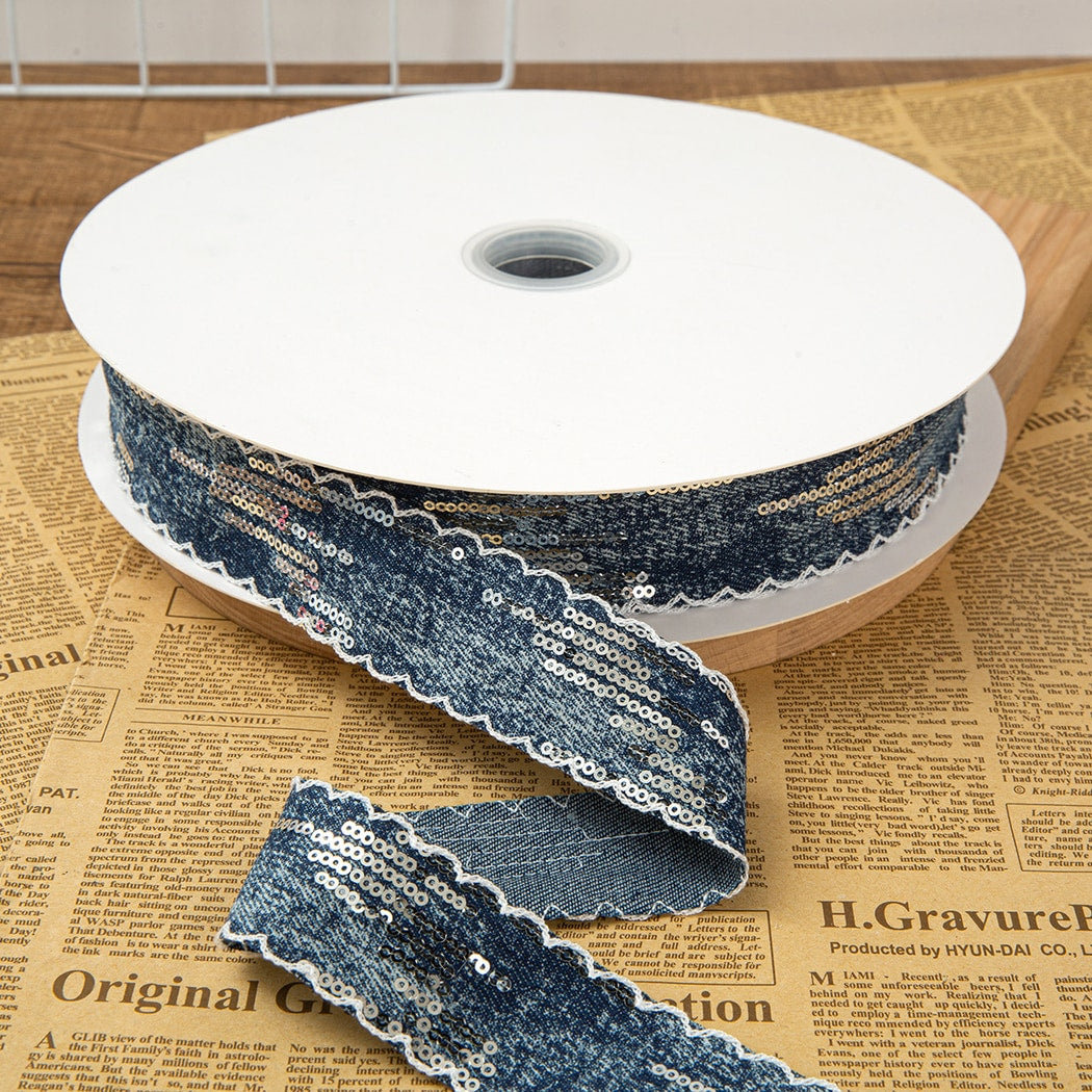 Rivora - DIY Decorative Denim Style Ribbon Trim