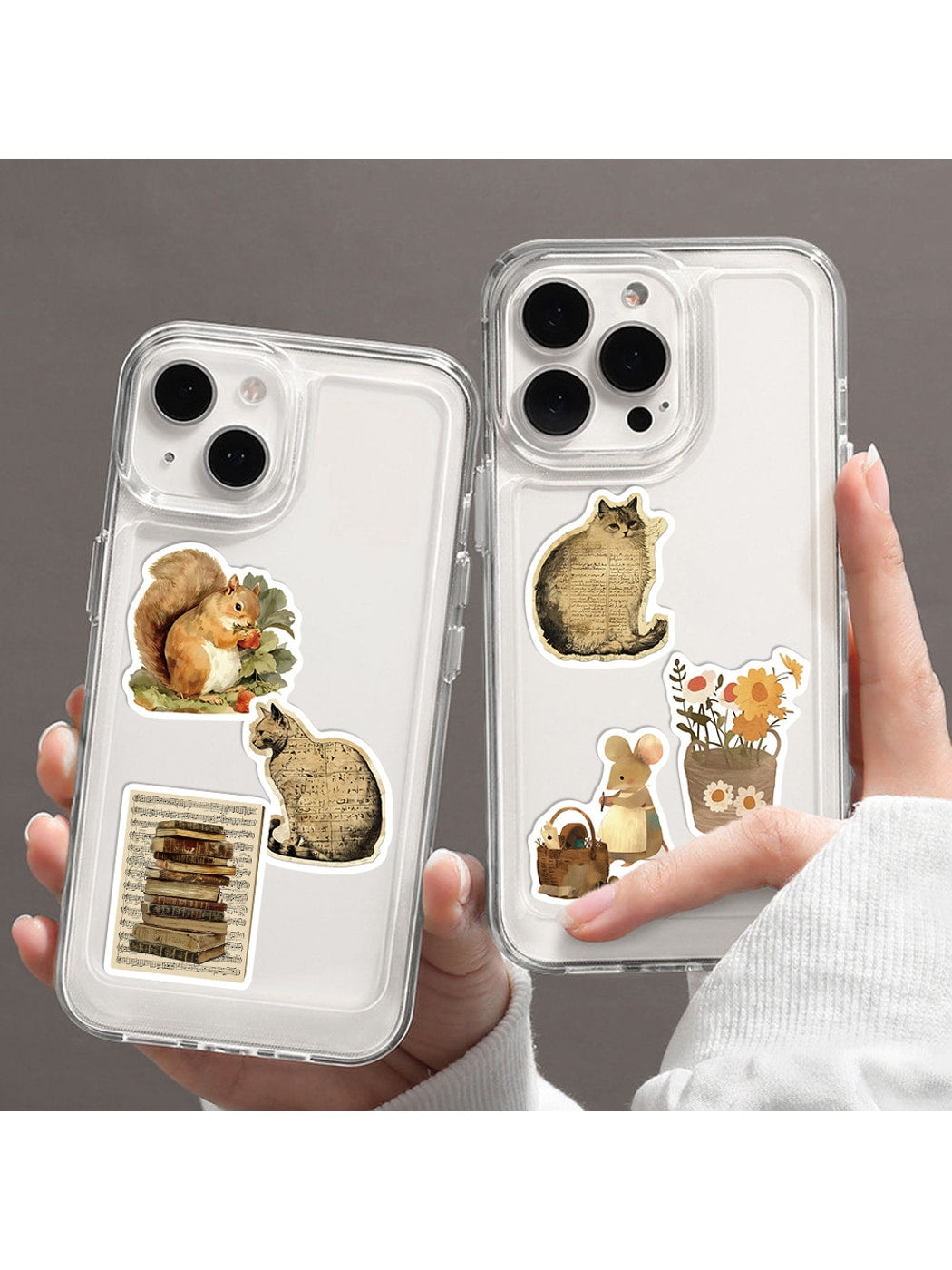 Lunira - Vintage Style Printed Decorative Stickers Pack Oria & Co
