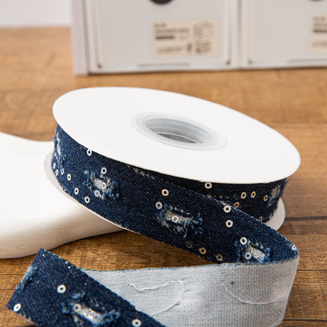 Rivora - DIY Decorative Denim Style Ribbon Trim