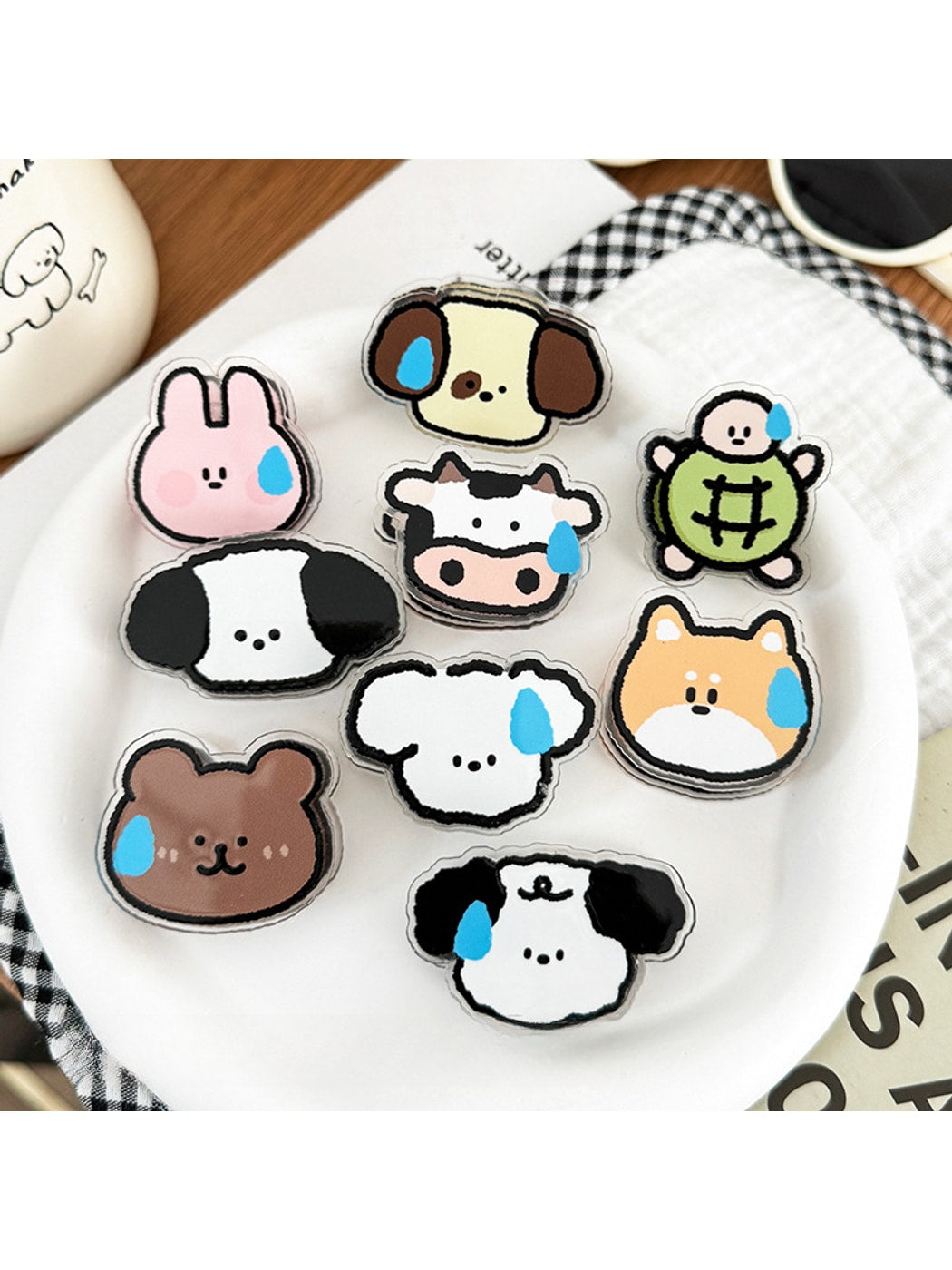 Clemi - Cute Animal Acrylic Memo Planner Clip Oria & Co