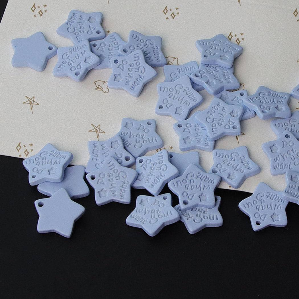 Bunli - DIY 10 Pack Five-Point Star One-Hole Button