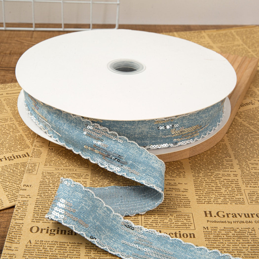 Rivora - DIY Decorative Denim Style Ribbon Trim