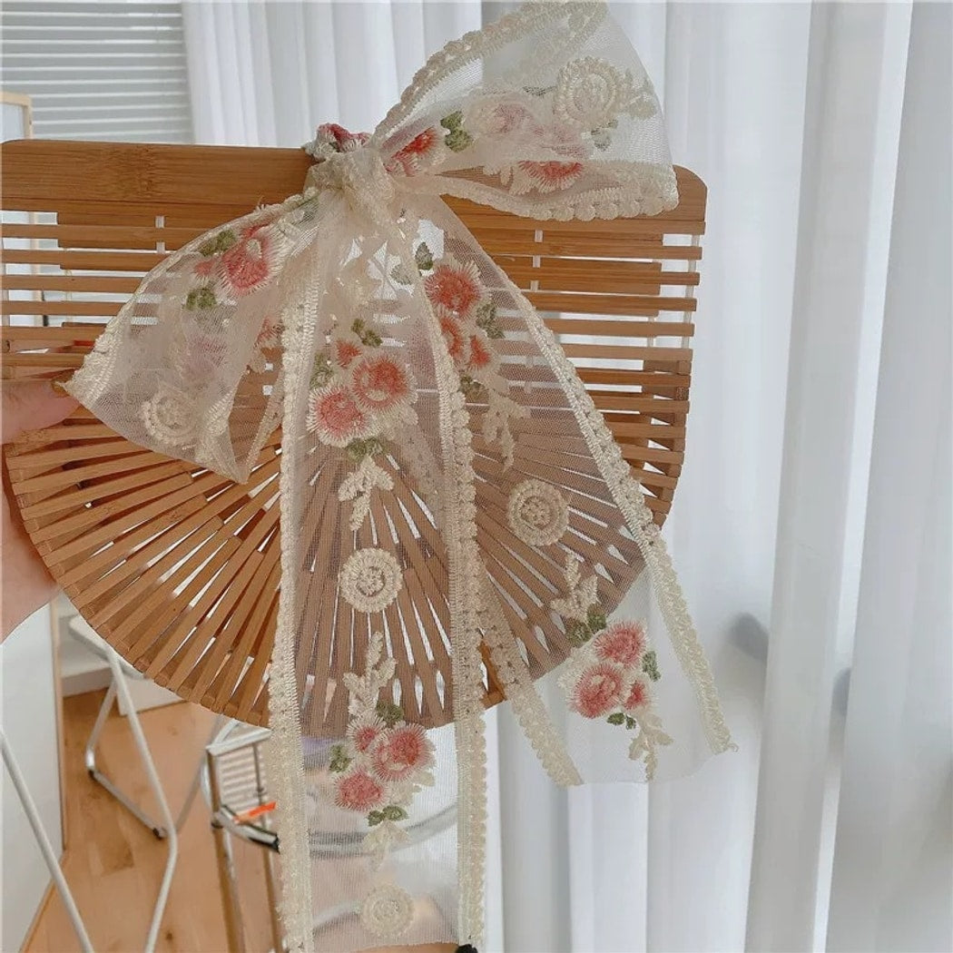 Rivora - DIY Rose Embroidery Lace Decorative Ribbon