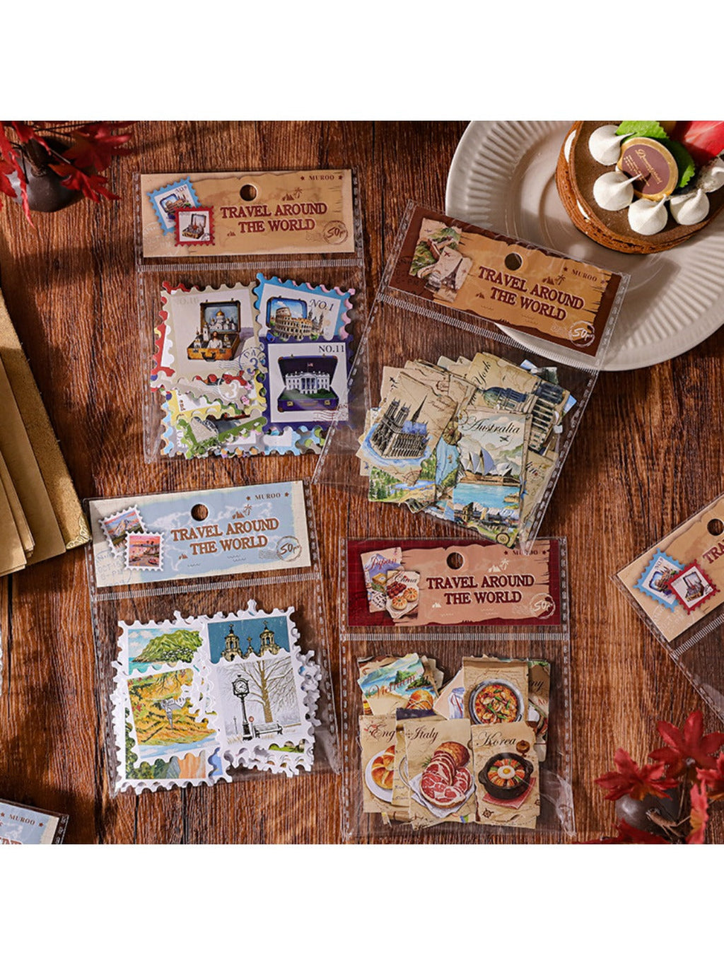 Lunira Postage Stamp Series Sticker Pack cover with colorful stamp designs