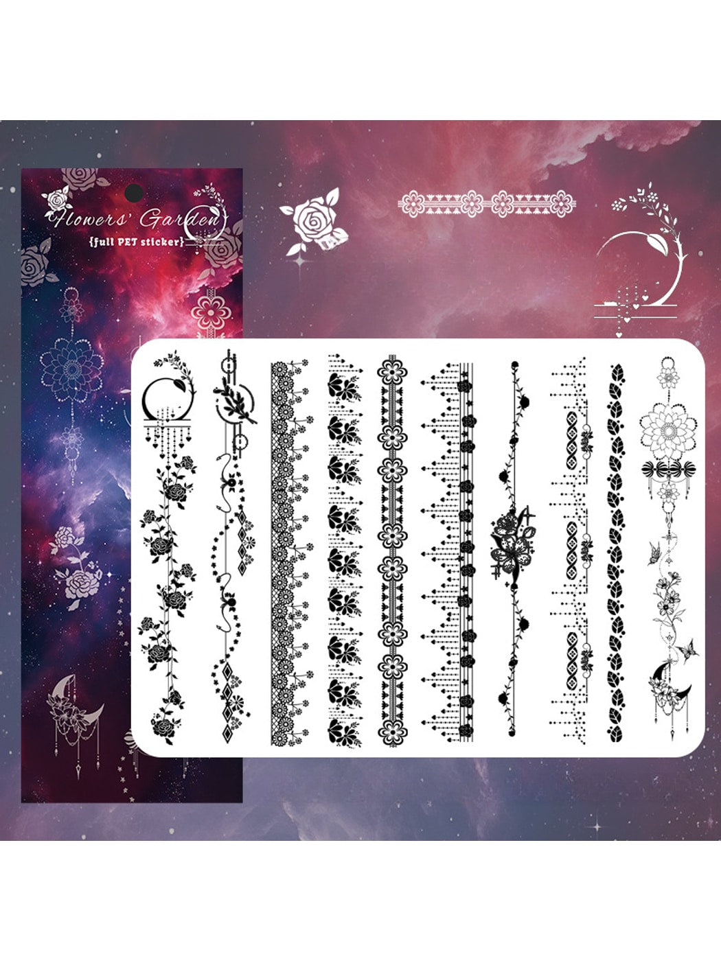 Lunira - Printed PET Border Collage Stickers pack Oria & Co