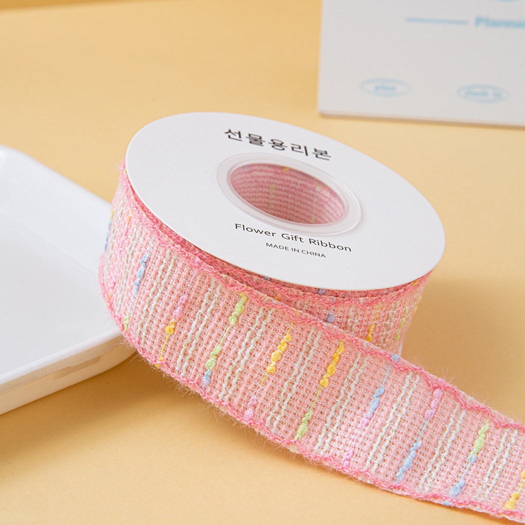 Rivora - DIY Macaron Style Checked Ribbon Trim