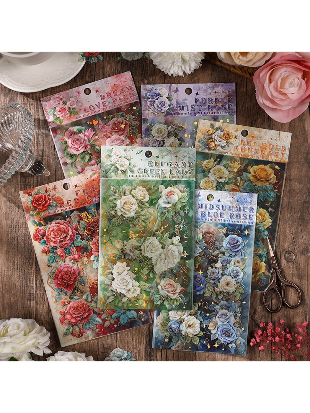 Lunira - Cute Floral Journal Decoration Stickers Pack Oria & Co