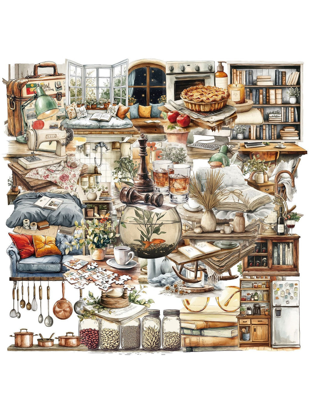 Lunira - Home Art Style DIY Notebook Decor Stickers Pack Oria & Co
