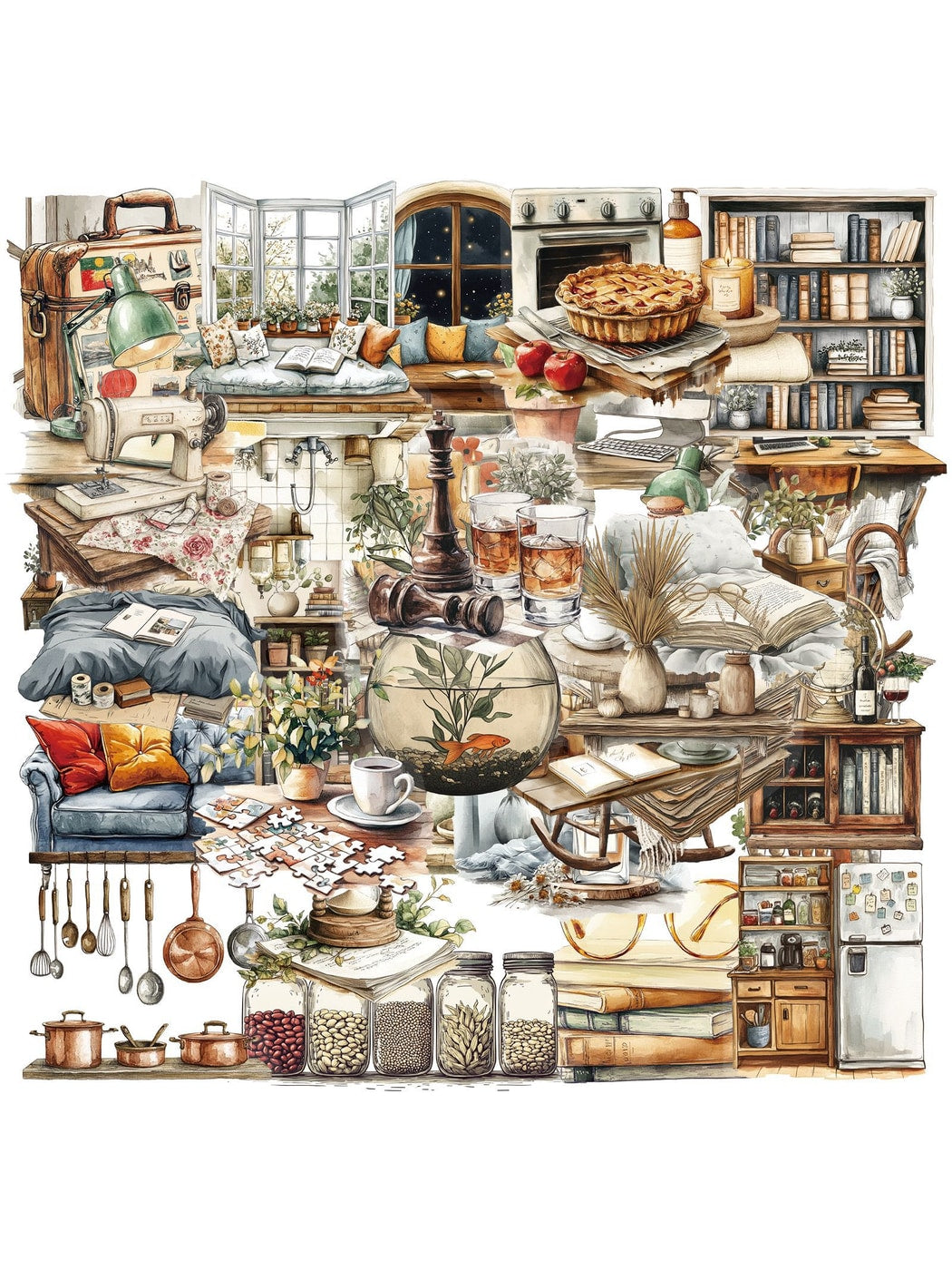 Lunira - Home Art Style DIY Notebook Decor Stickers Pack Oria & Co