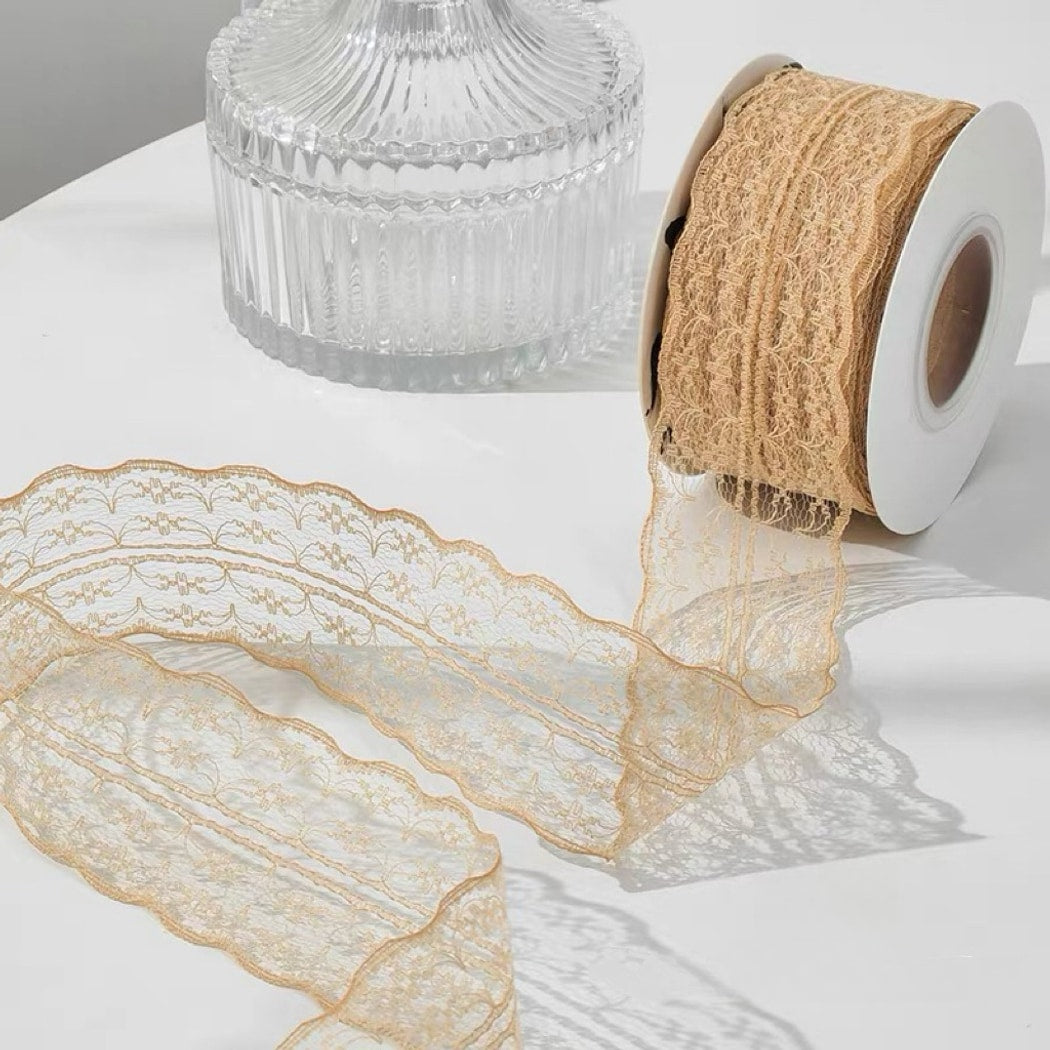 Rivora - DIY Openwork Lace Ribbon Trim Decorative Ribbon