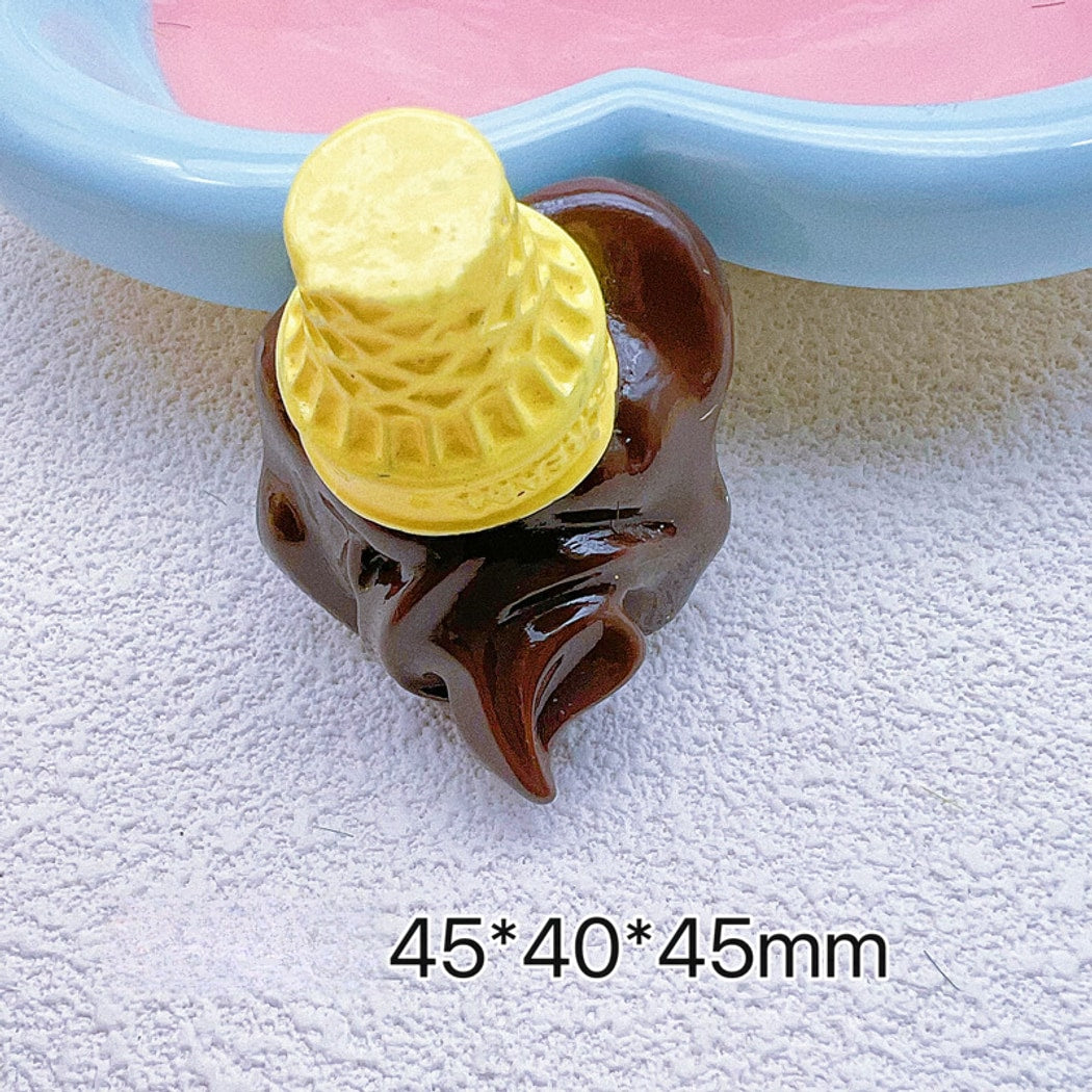 Chivy - DIY Cartoon Ice Cream Cone Plastic Accessory