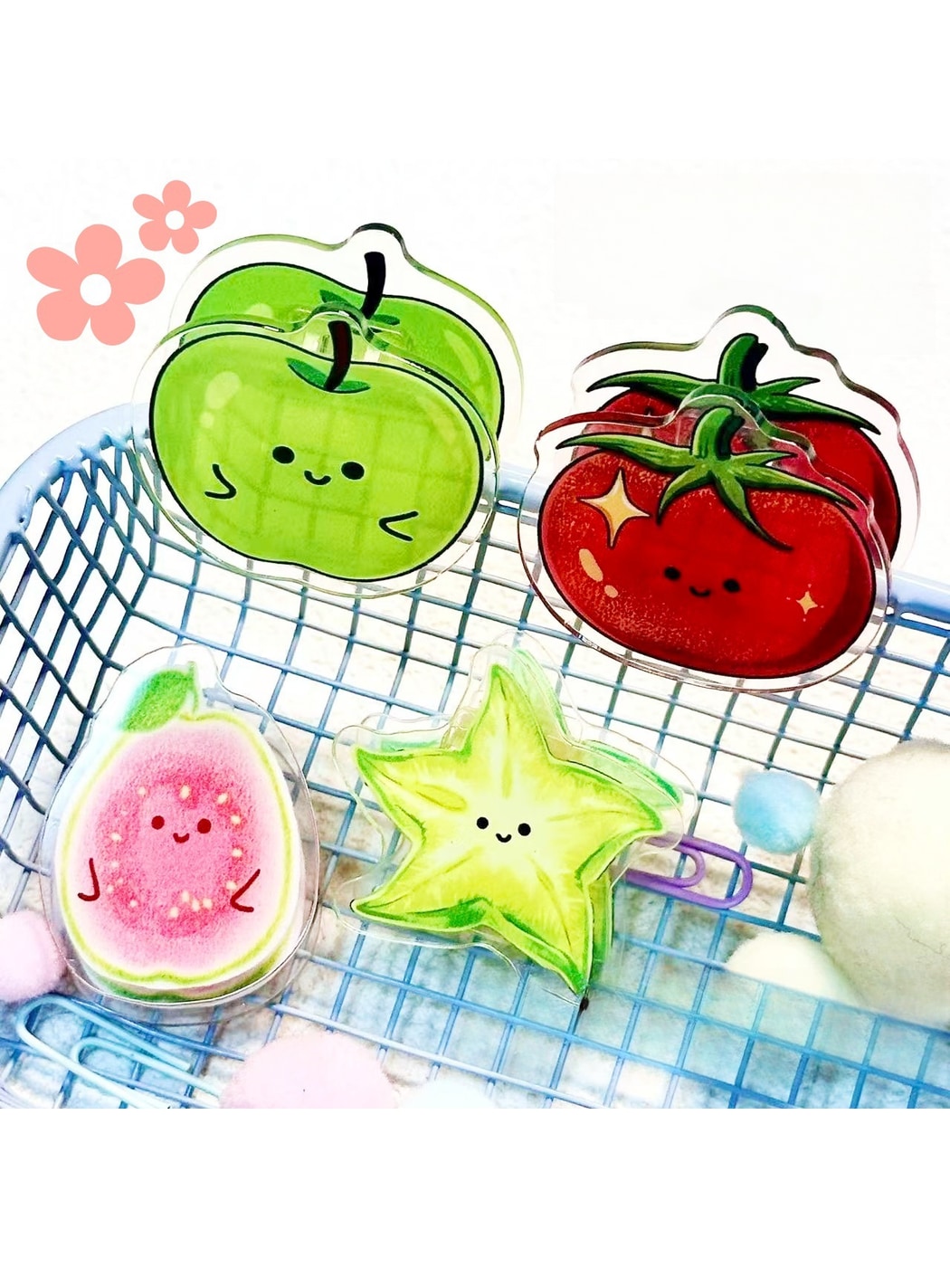 Clemi - Cartoon Acrylic Standing Note Planner Clip Oria & Co