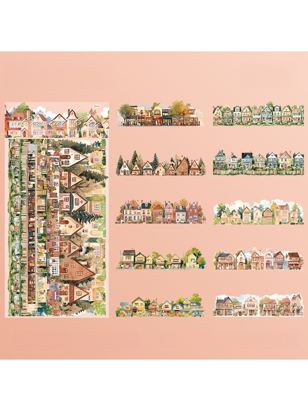 Lunira - Watercolor Floral Jungle PET Journal Stickers Pack Oria & Co