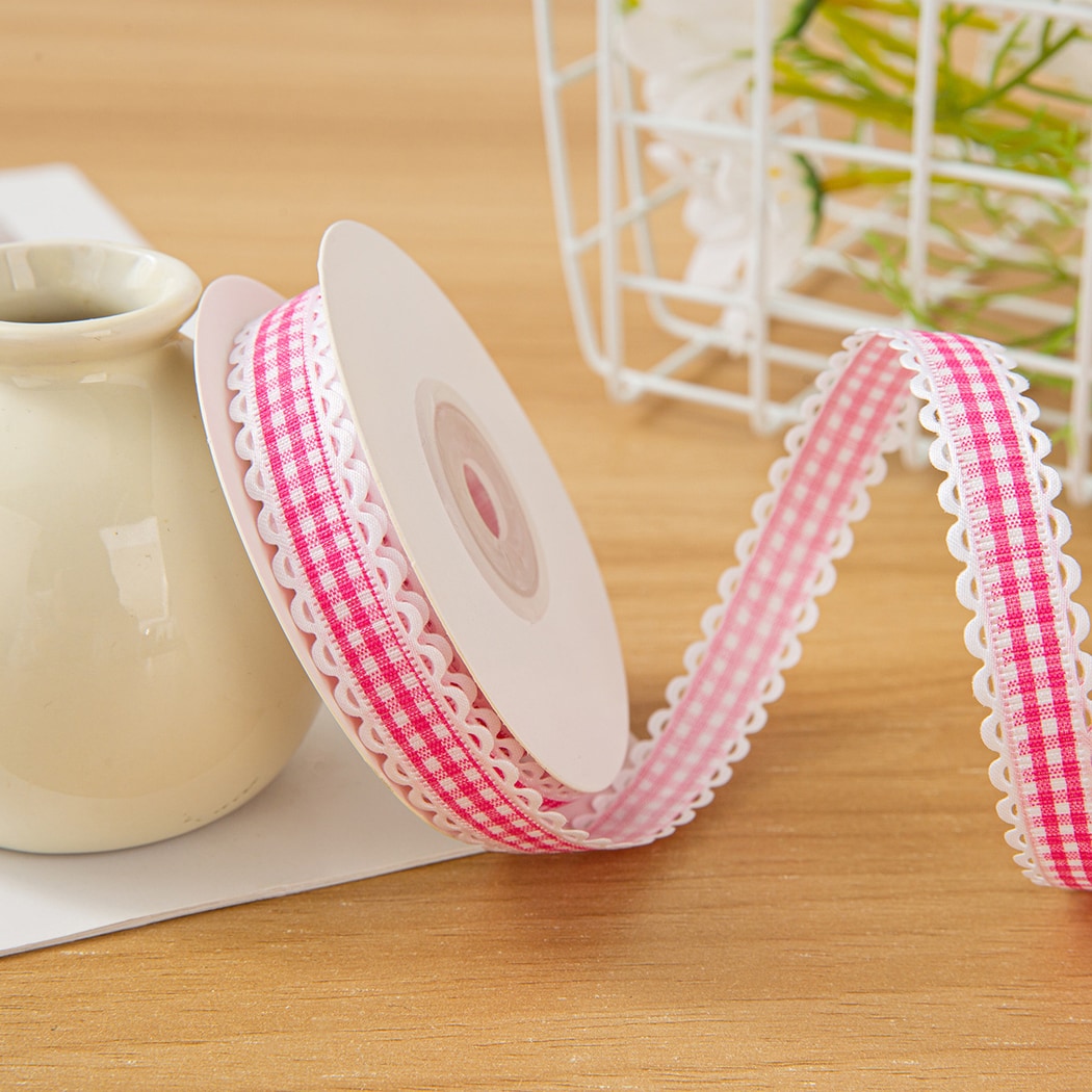 Rivora - DIY Wavy Edge Plaid Accent Ribbon